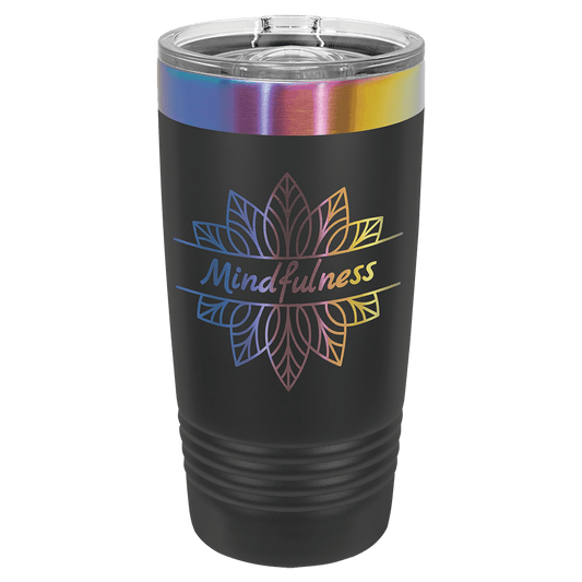 Polar Camel 20 oz. Black/Prism Ringneck Tumbler