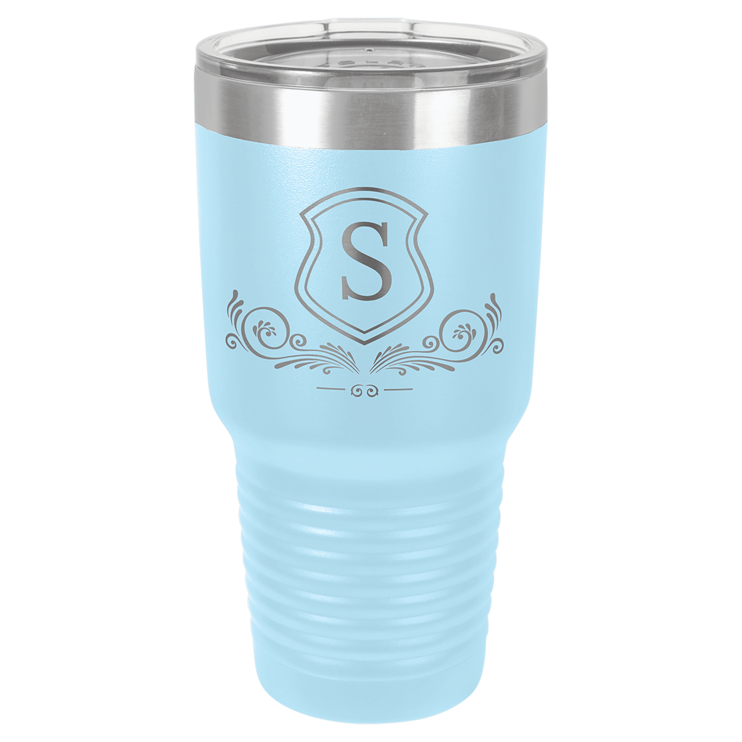 Polar Camel 30 oz. Light Blue Ringneck Tumbler with Standard Lid