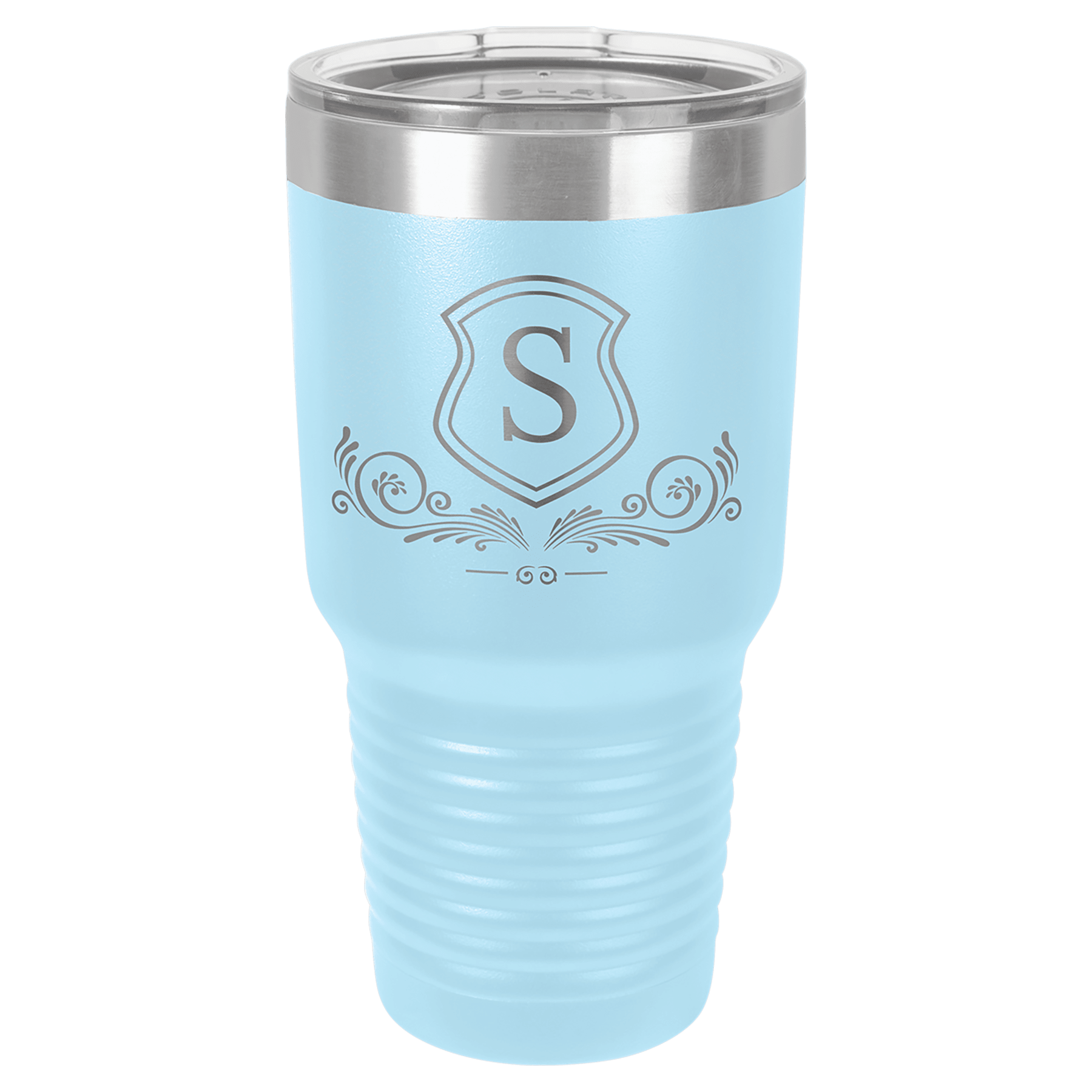 Polar Camel 30 oz. Light Blue Ringneck Tumbler with Standard Lid