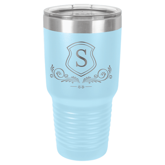 Polar Camel 30 oz. Light Blue Ringneck Tumbler with Standard Lid