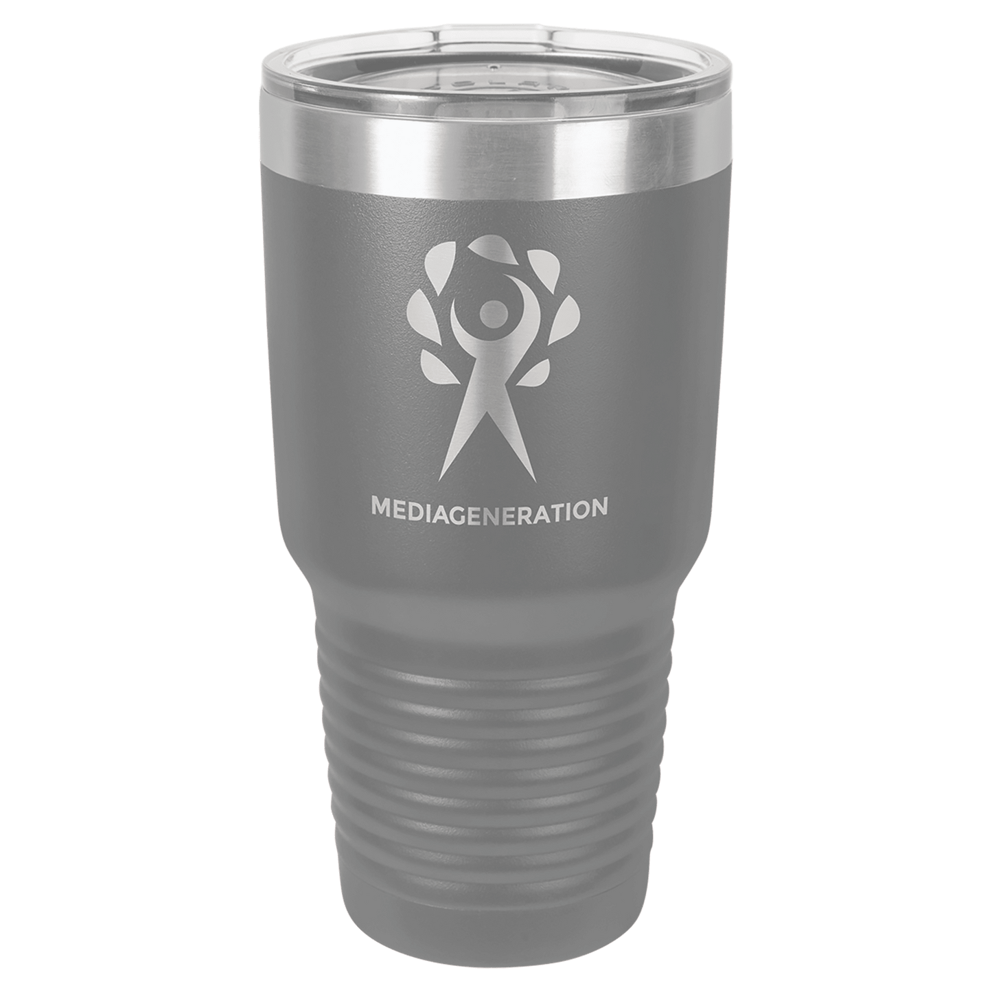 Polar Camel 30 oz. Dark Gray Ringneck Tumbler with Standard Lid