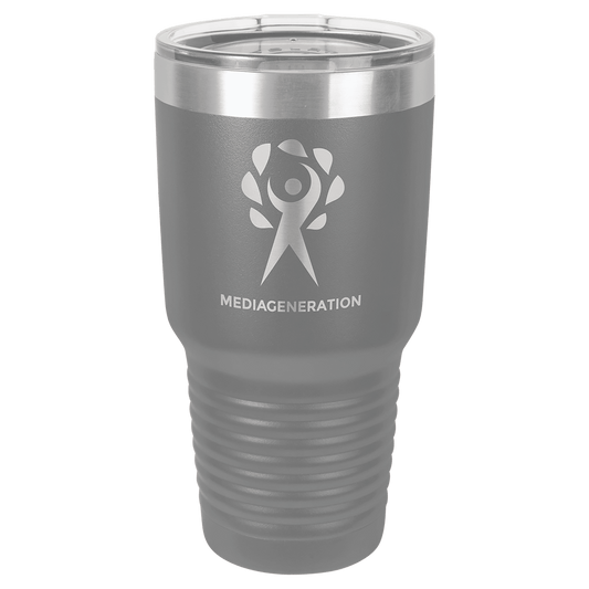 Polar Camel 30 oz. Dark Gray Ringneck Tumbler with Standard Lid