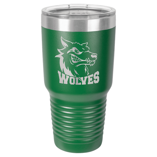 Polar Camel 30 oz. Green Ringneck Tumbler with Standard Lid