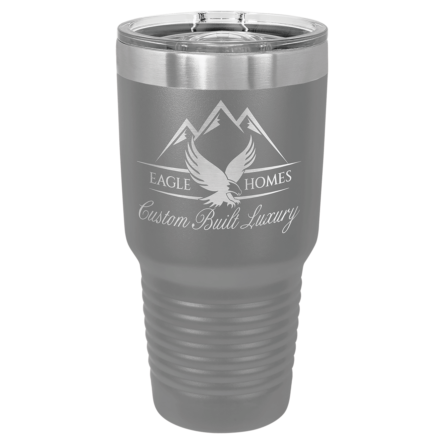 Polar Camel 30 oz. Dark Gray Ringneck Tumbler with Slider Lid