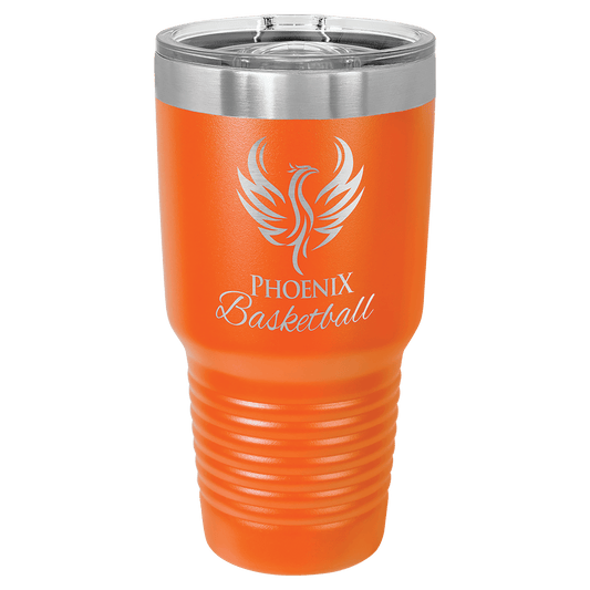 Polar Camel 30 oz. Orange Ringneck Tumbler with Slider Lid
