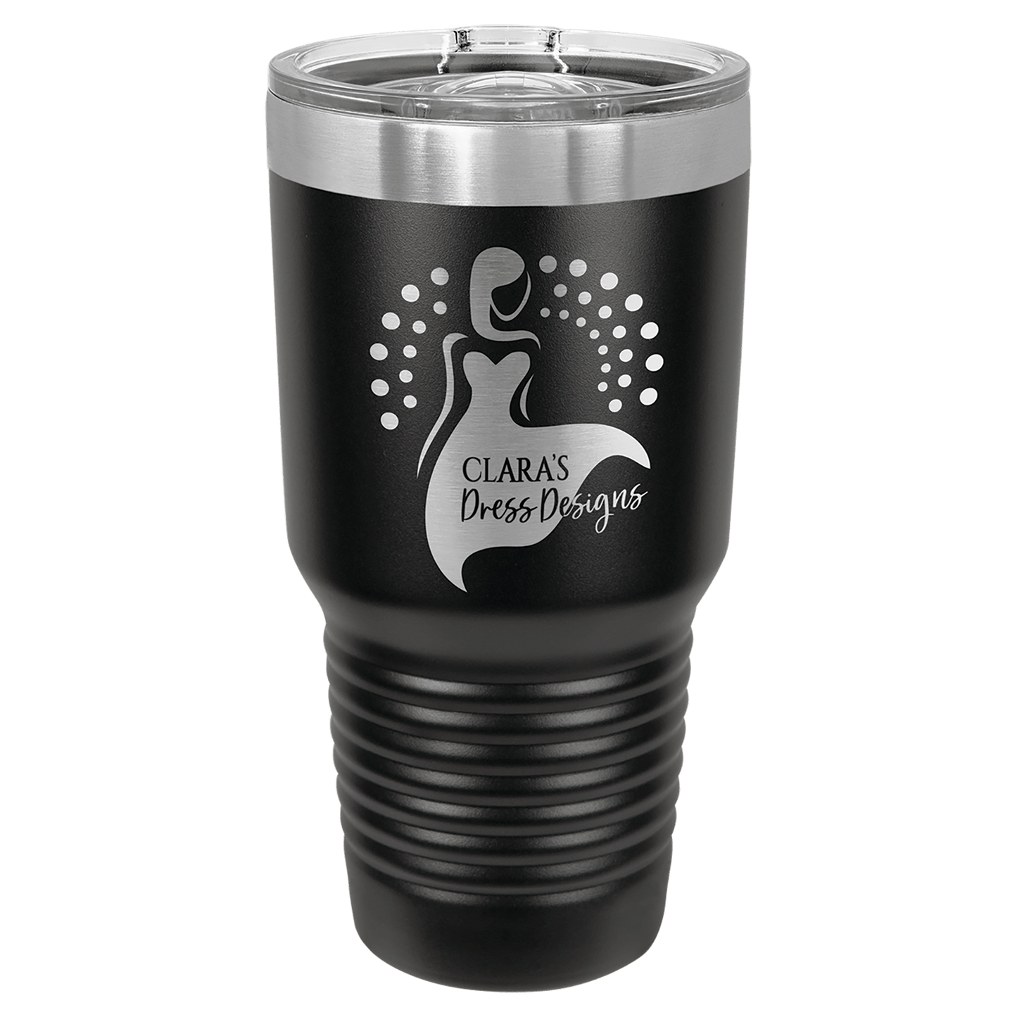 Polar Camel 30 oz. Black Ringneck Tumbler with Slider Lid