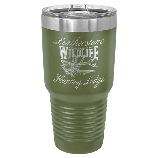 Polar Camel 30 oz. Olive Green Ringneck Tumbler with Slider Lid