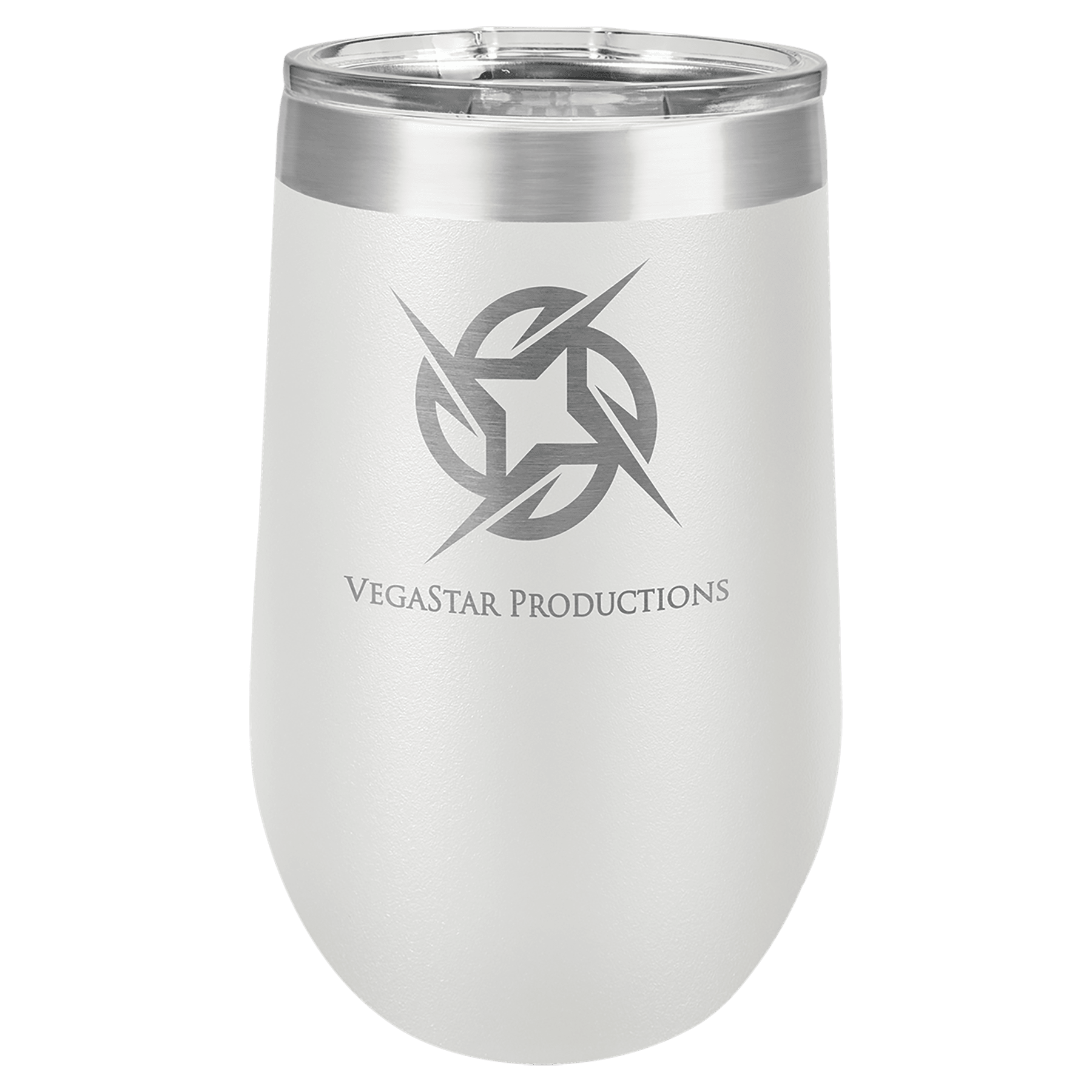 Polar Camel 16 oz. White Stemless Wine Tumbler with Standard Lid