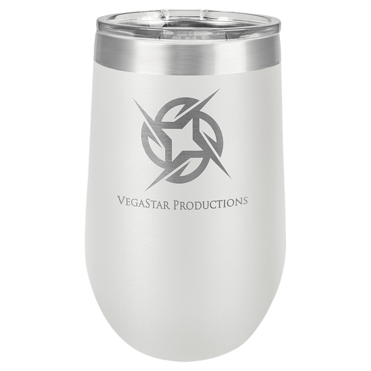 Polar Camel 16 oz. White Stemless Wine Tumbler with Standard Lid