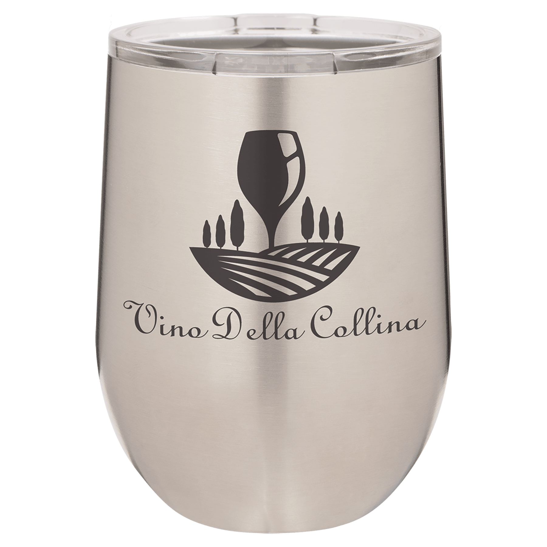 Polar Camel 12 oz. Stainless Steel Stemless Wine Tumbler with Standard Lid