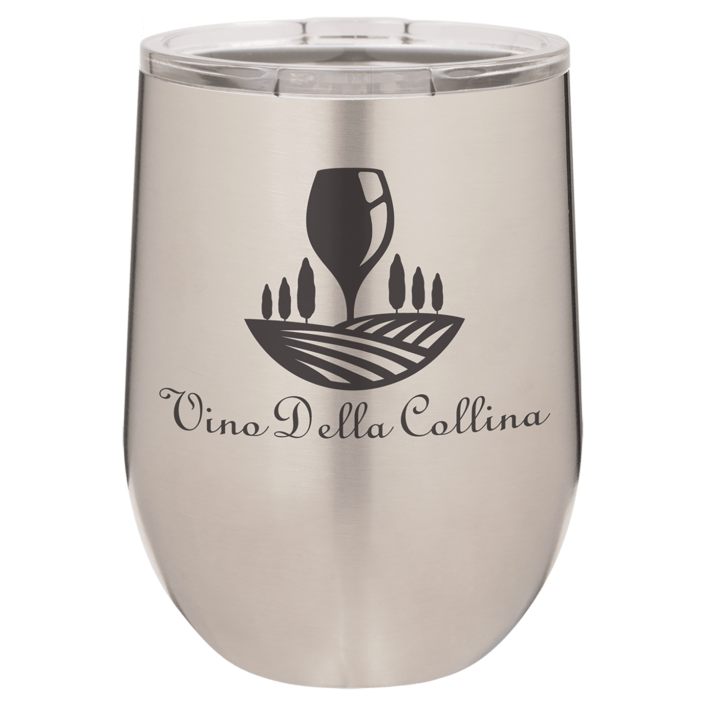 Polar Camel 12 oz. Stainless Steel Stemless Wine Tumbler with Standard Lid