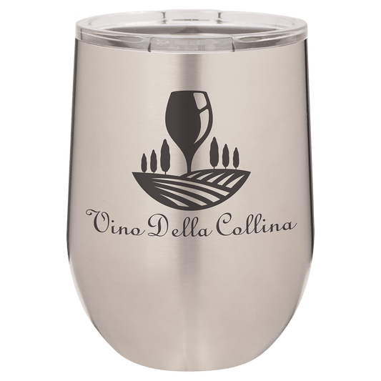Polar Camel 12 oz. Stainless Steel Stemless Wine Tumbler with Standard Lid