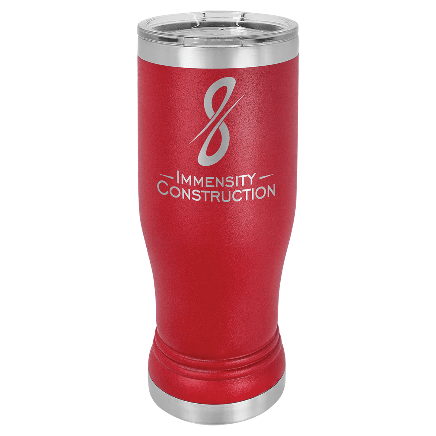 Polar Camel 14 oz. Red Pilsner Tumbler with Standard Lid