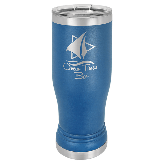 Polar Camel 14 oz. Royal Blue Pilsner Tumbler with Standard Lid