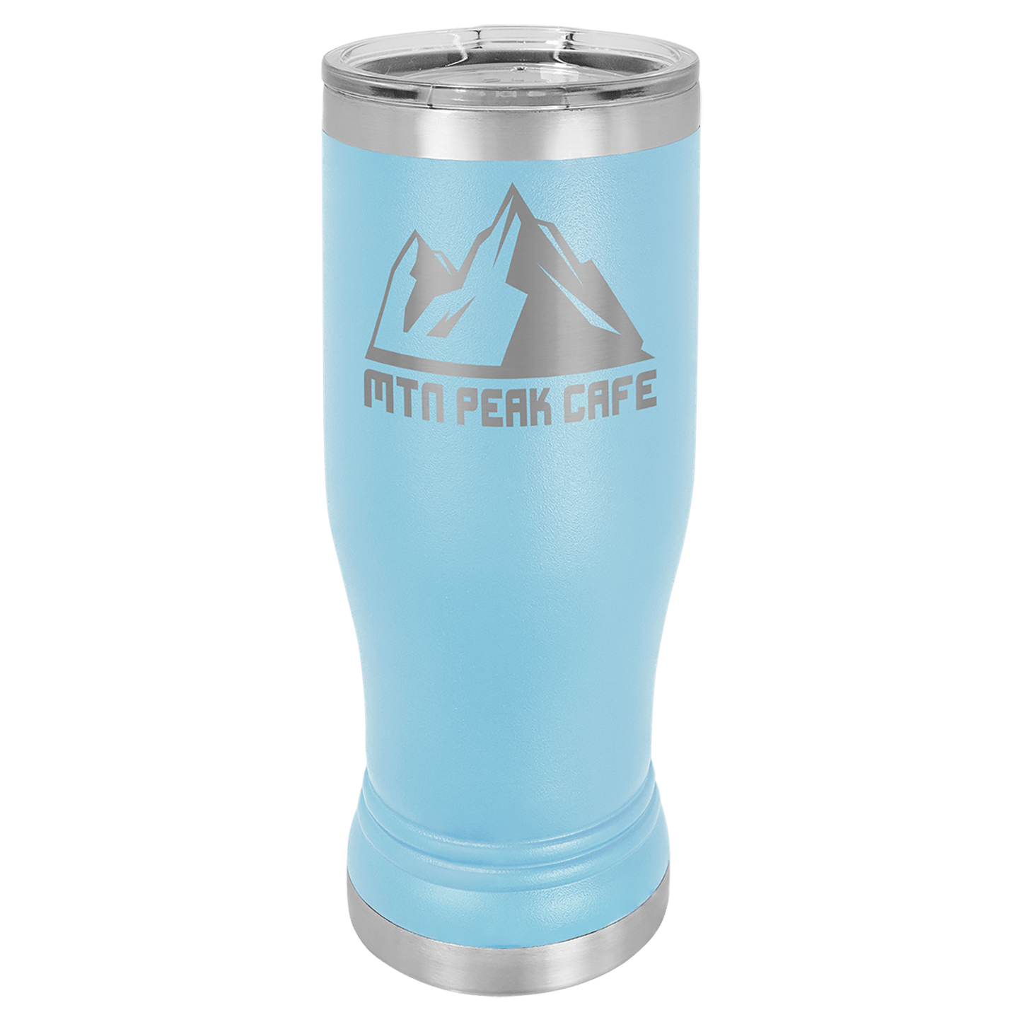Polar Camel 14 oz. Light Blue Pilsner Tumbler with Standard Lid