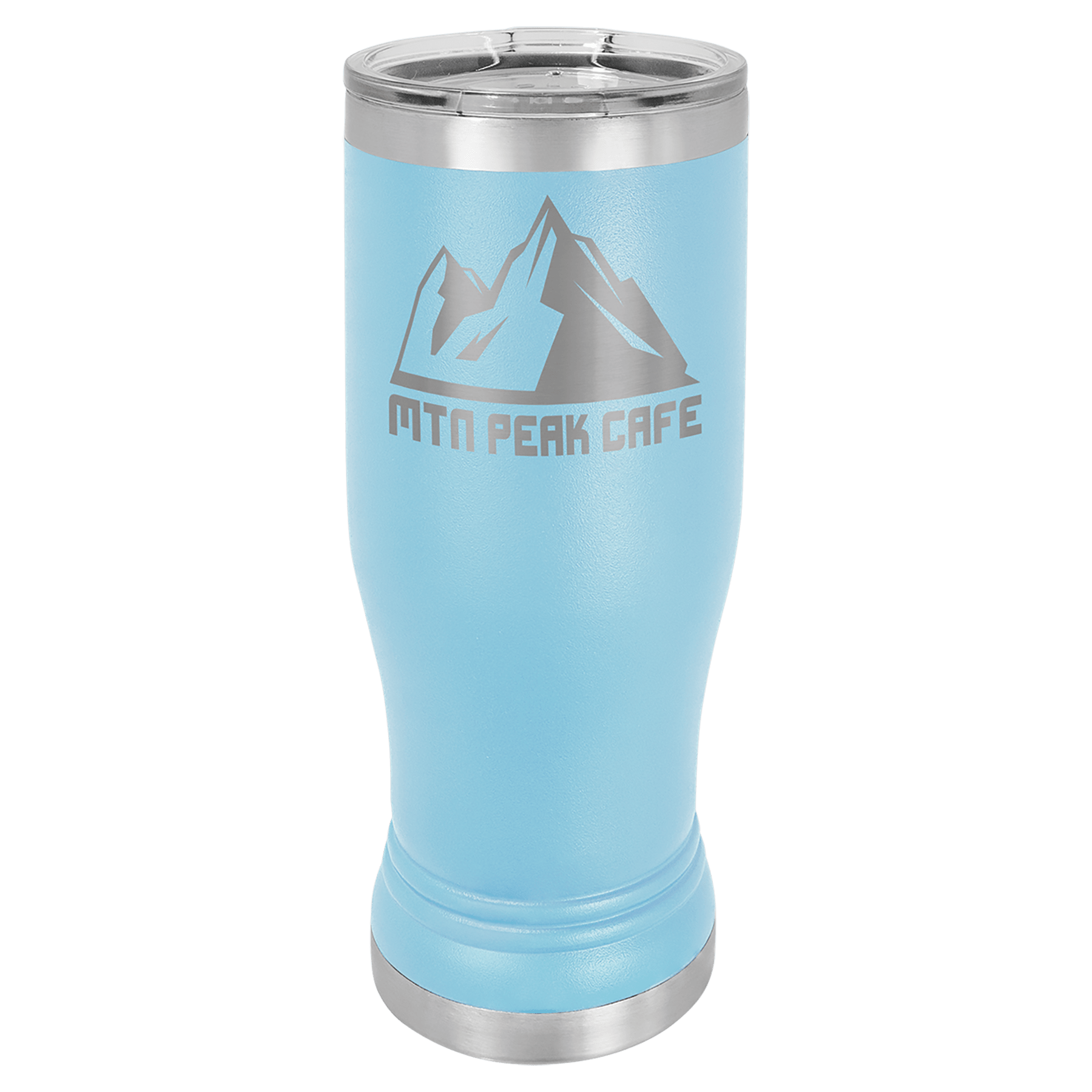 Polar Camel 14 oz. Light Blue Pilsner Tumbler with Standard Lid