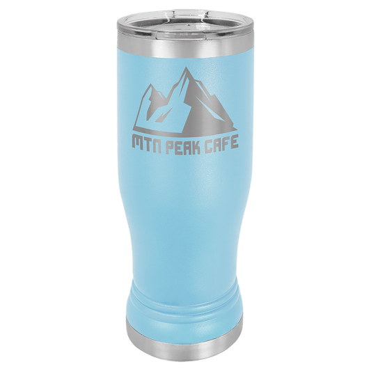 Polar Camel 14 oz. Light Blue Pilsner Tumbler with Standard Lid