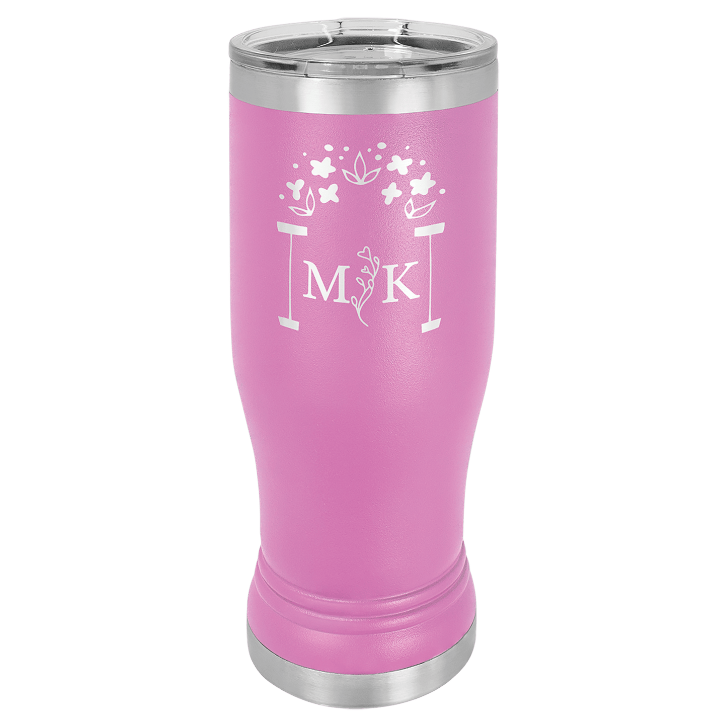 Polar Camel 14 oz. Light Purple Pilsner Tumbler with Standard Lid
