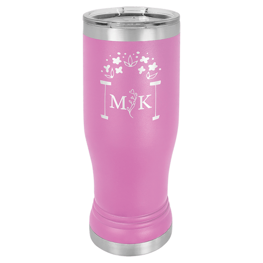 Polar Camel 14 oz. Light Purple Pilsner Tumbler with Standard Lid