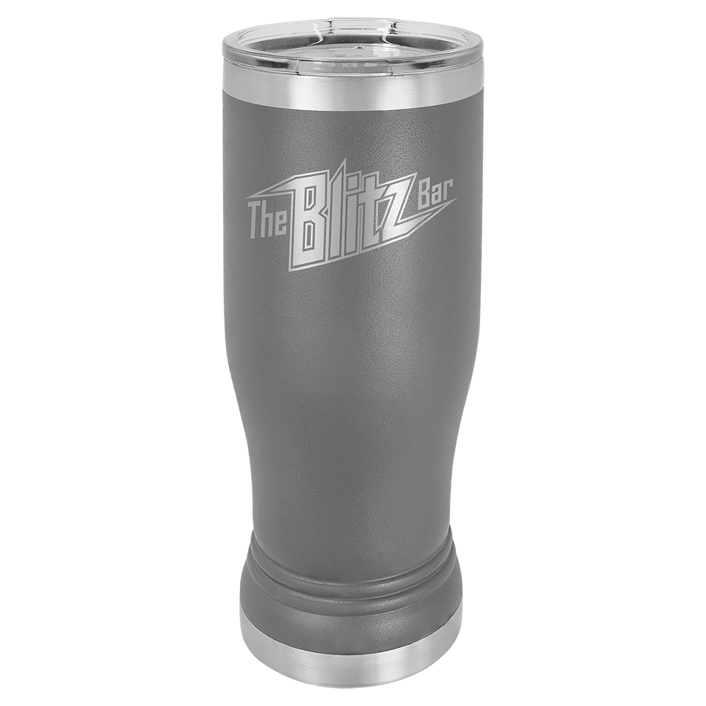 Polar Camel 14 oz. Dark Gray Pilsner Tumbler with Standard Lid