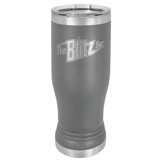 Polar Camel 14 oz. Dark Gray Pilsner Tumbler with Standard Lid