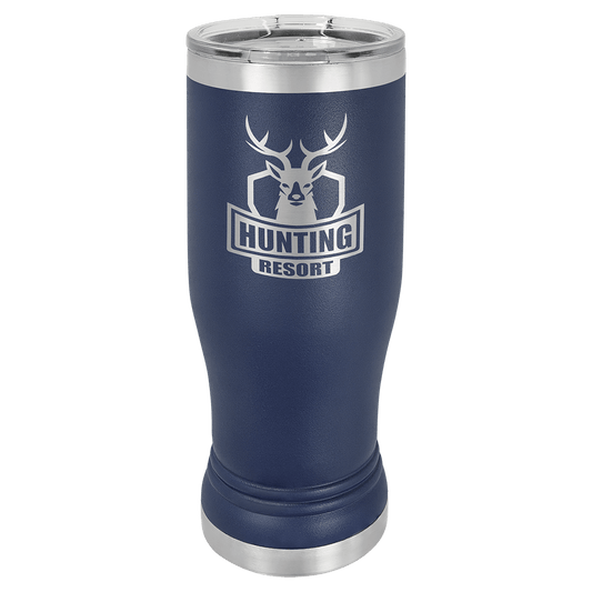 Polar Camel 14 oz. Navy Blue Pilsner Tumbler with Standard Lid