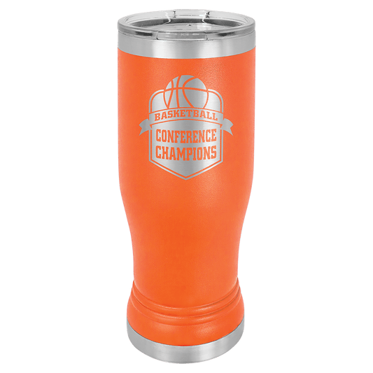 Polar Camel 14 oz. Orange Pilsner Tumbler with Standard Lid