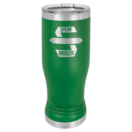 Polar Camel 14 oz. Green Pilsner Tumbler with Standard Lid