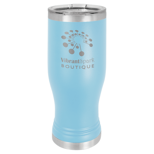 Polar Camel 20 oz. Light Blue Pilsner Tumbler with Standard Lid