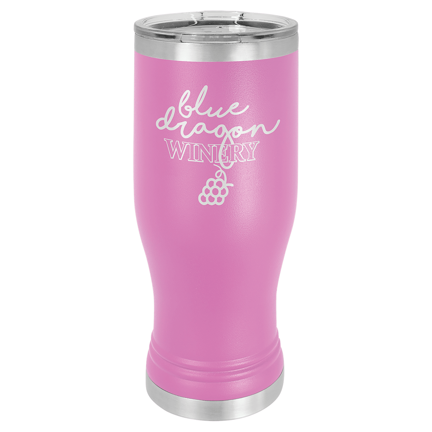 Polar Camel 20 oz. Light Purple Pilsner Tumbler with Standard Lid