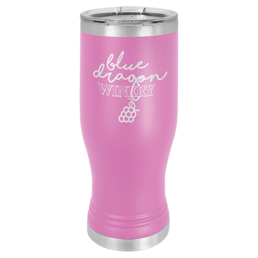 Polar Camel 20 oz. Light Purple Pilsner Tumbler with Standard Lid