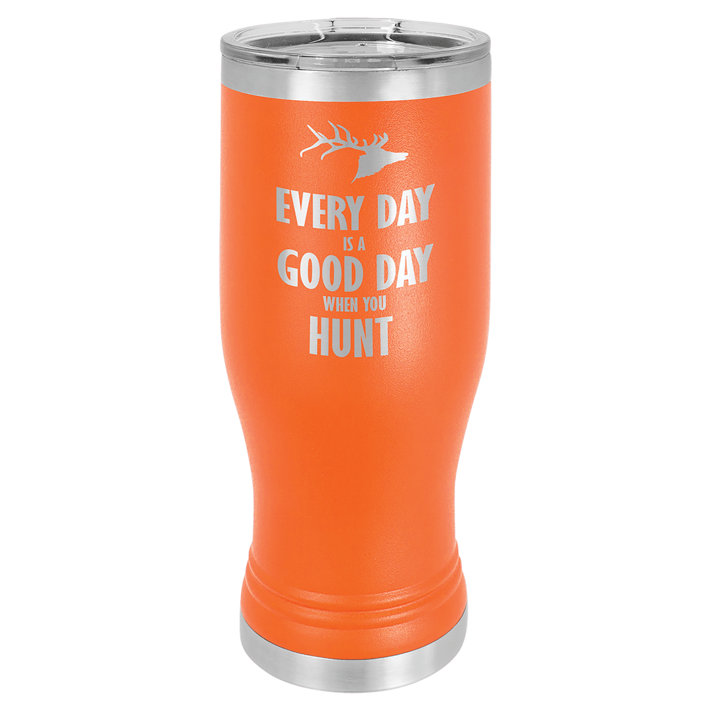 Polar Camel 20 oz. Orange Pilsner Tumbler with Standard Lid