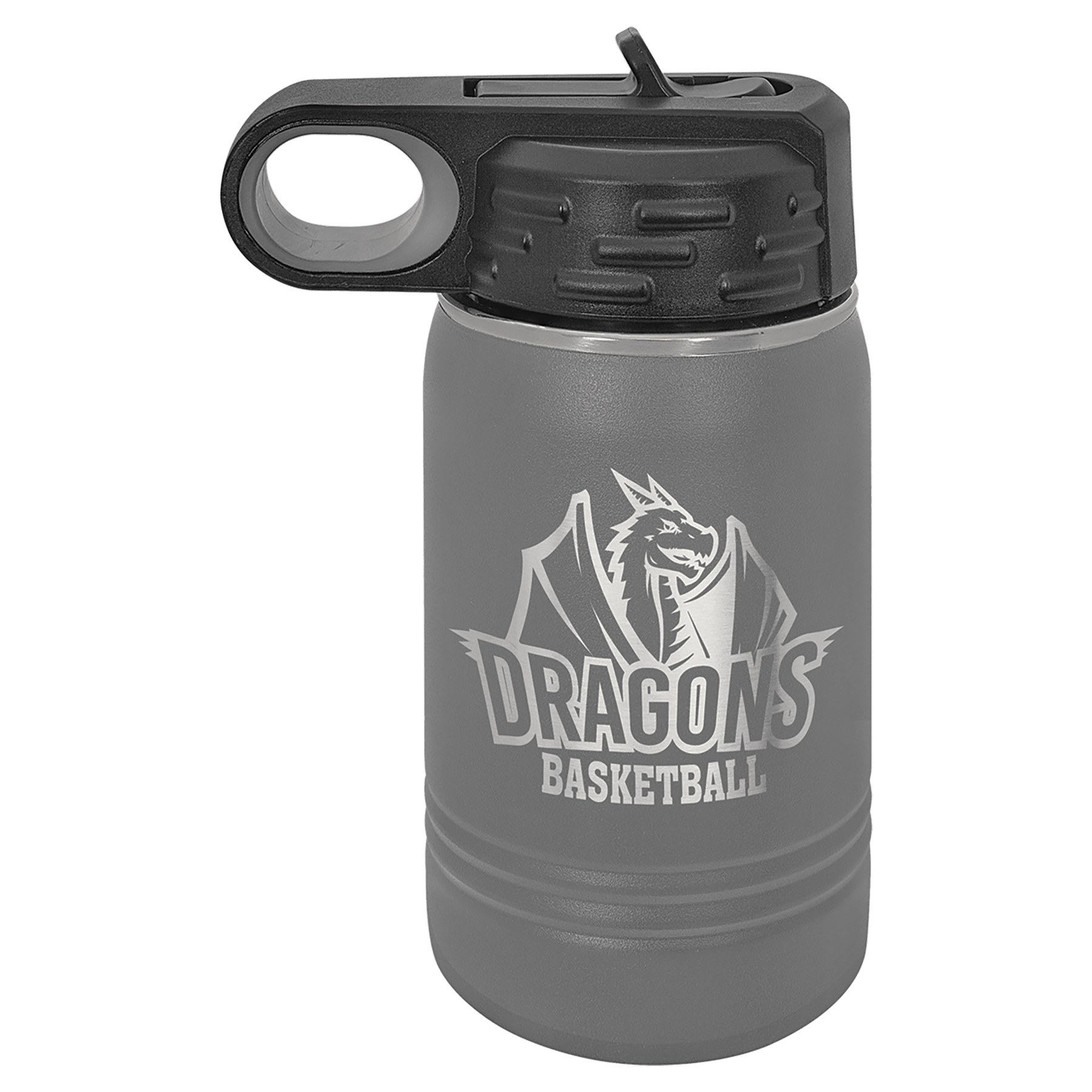 Polar Camel 12 oz. Dark Gray Water Bottle
