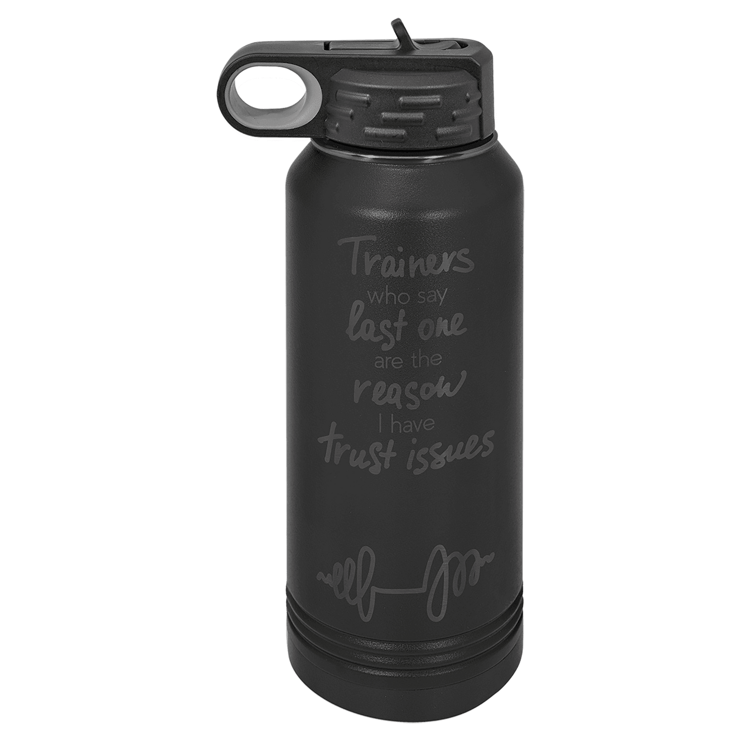 Polar Camel 32 oz. Black/Ghost Black Water Bottle