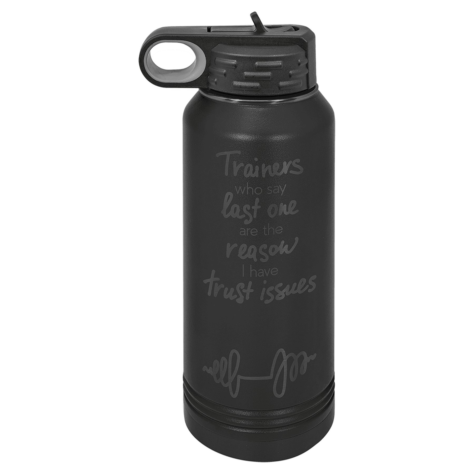 Polar Camel 32 oz. Black/Ghost Black Water Bottle