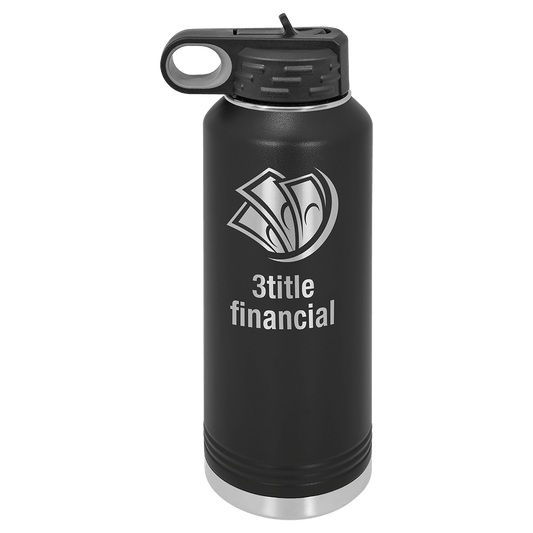 Polar Camel 40 oz. Black Water Bottle