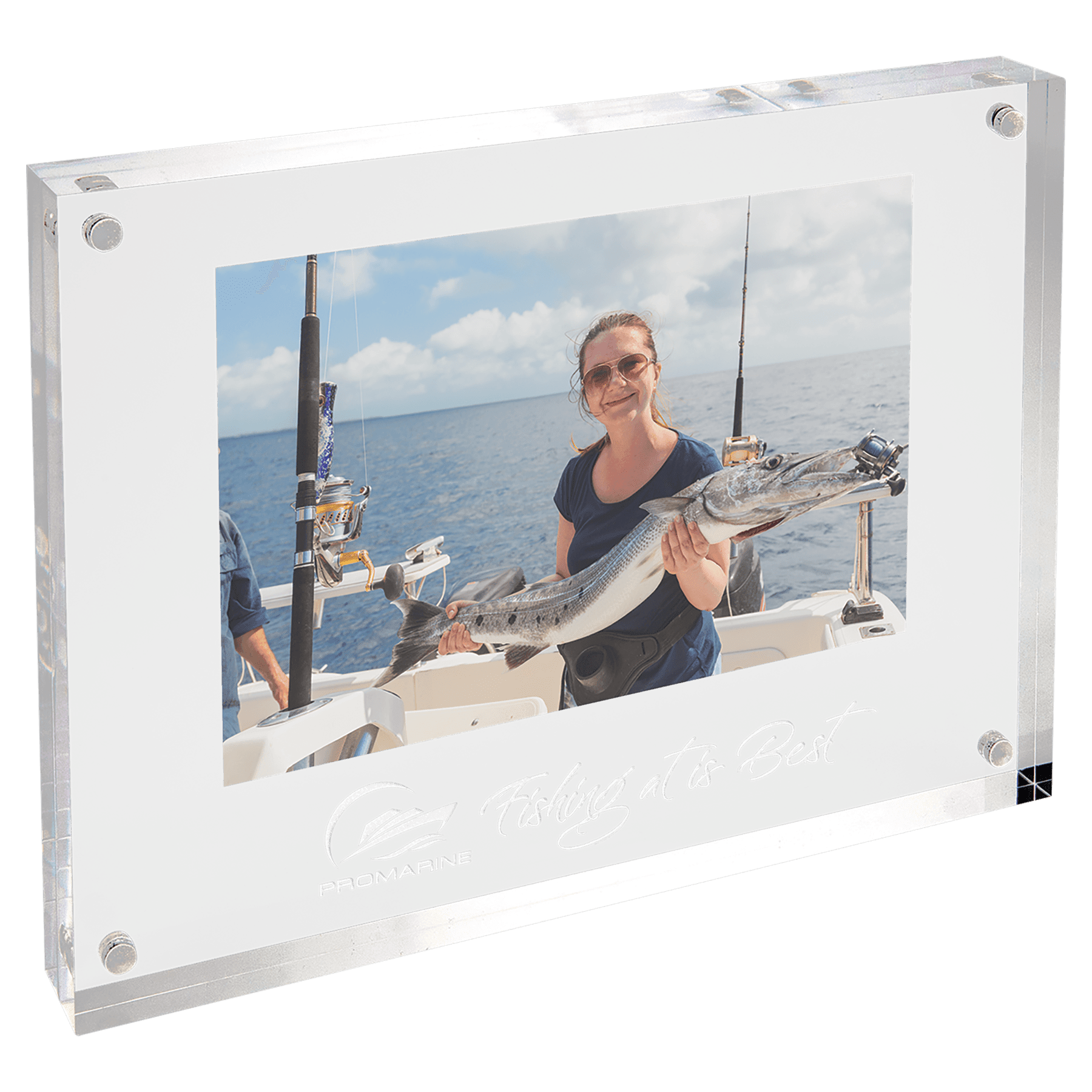 Clear Rectangle Magnetic Acrylic - 8" x 6"