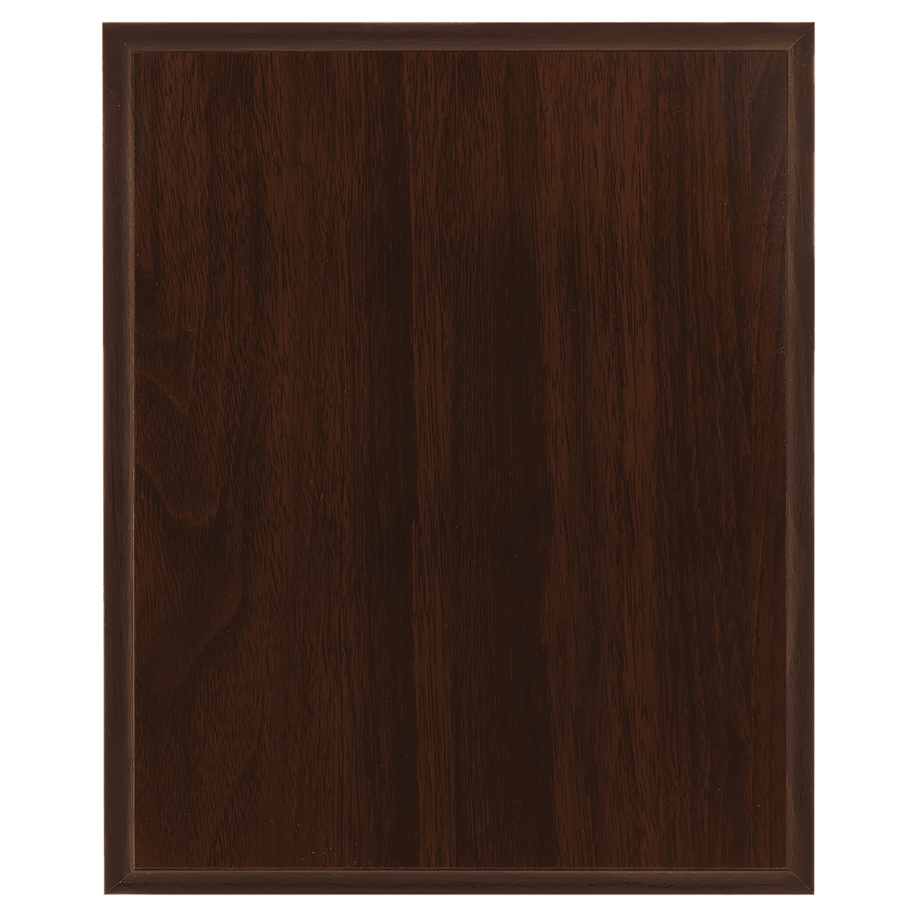 5" x 7" Mahogany Finish Plaque