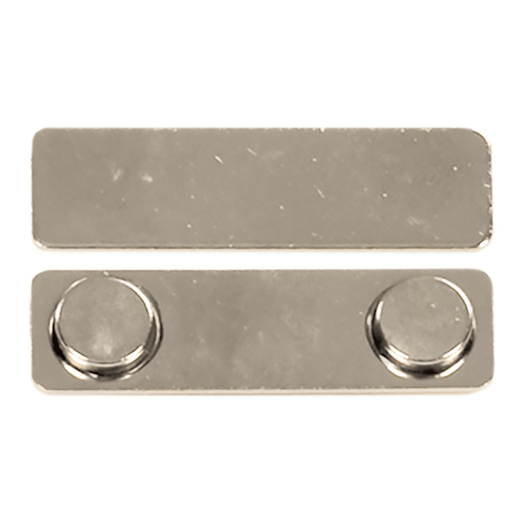 Metal 2-Post Magnet with Adhesive - 1 3/4" x 1/2"