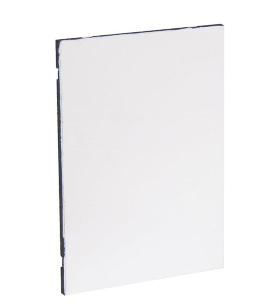 8 1/2" x 10 1/2" White Self-Adhesive Grooved Plaque Hanger