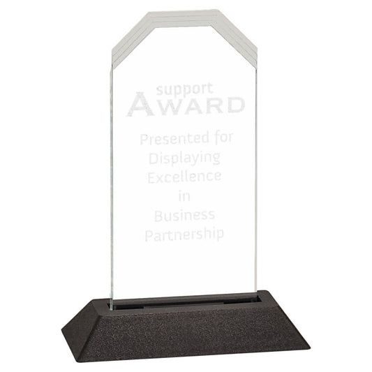 3" x 6" Clear Frosted Corners Pop-In Acrylic (Base not included)