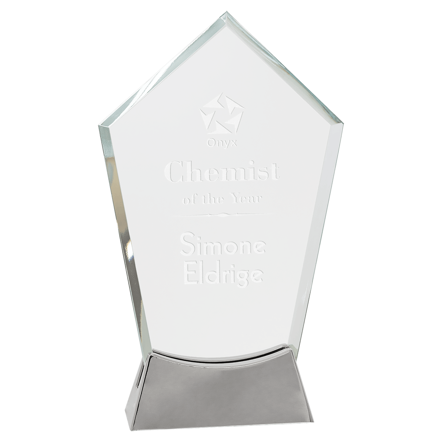 Peak Platinum Glass with Full Metal Base - 8 1/2"