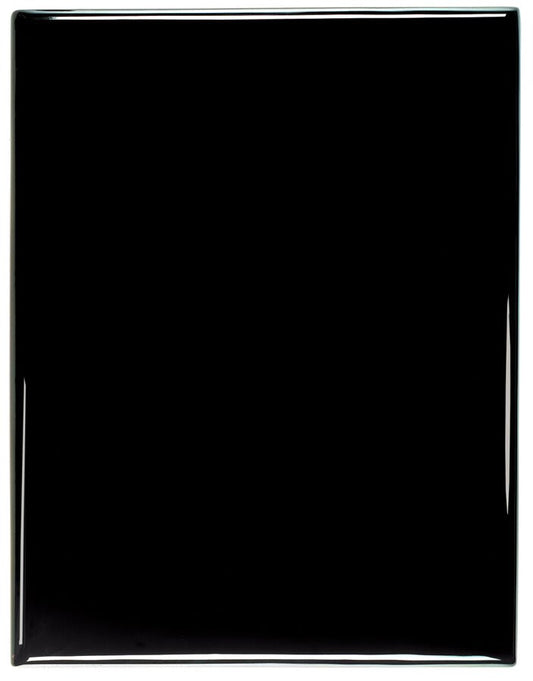9" x 12" Black Piano Finish Plaque