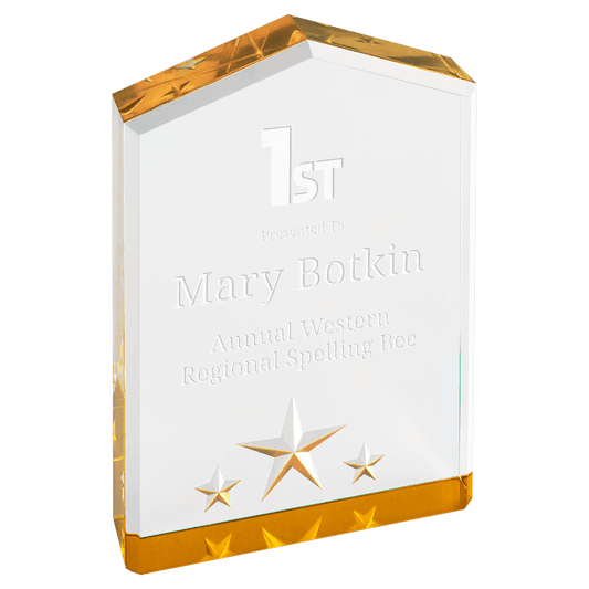 5" Gold Star Point Acrylic