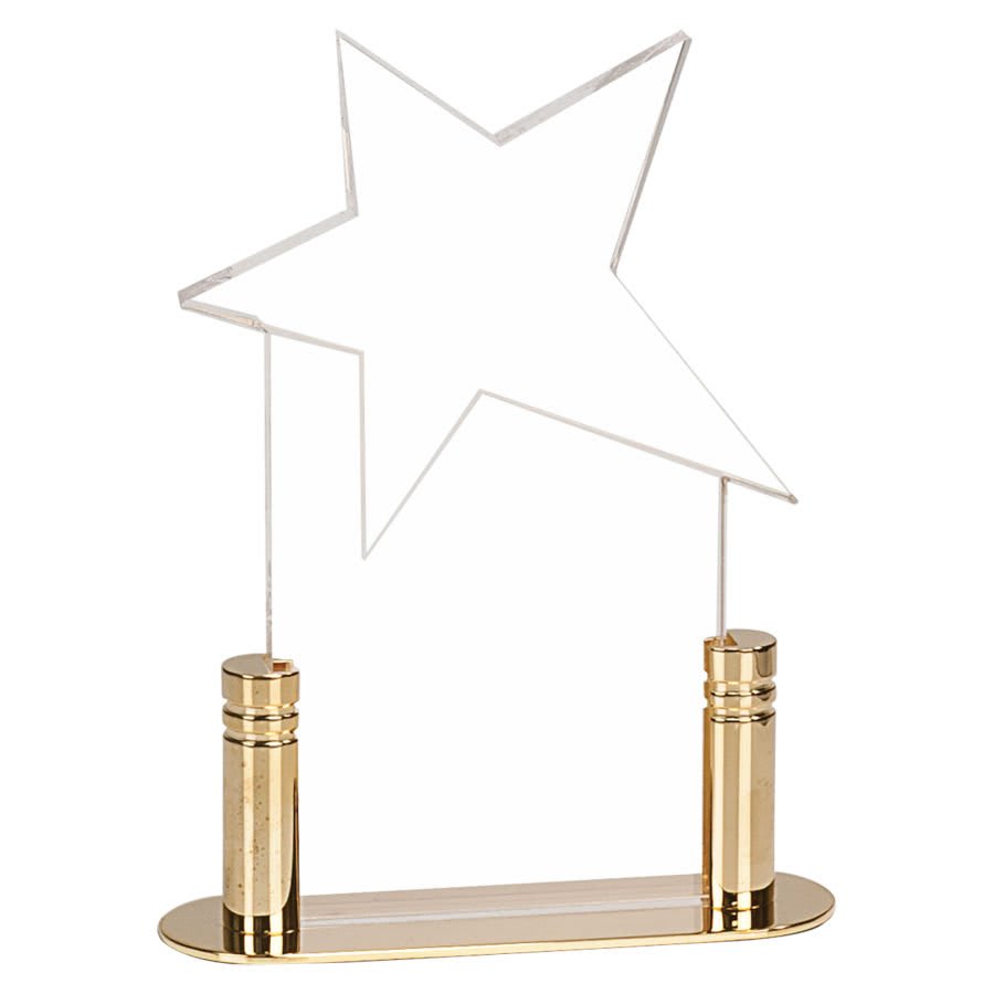 3" x 7" Clear Star Pop-In Acrylic (Base not included)