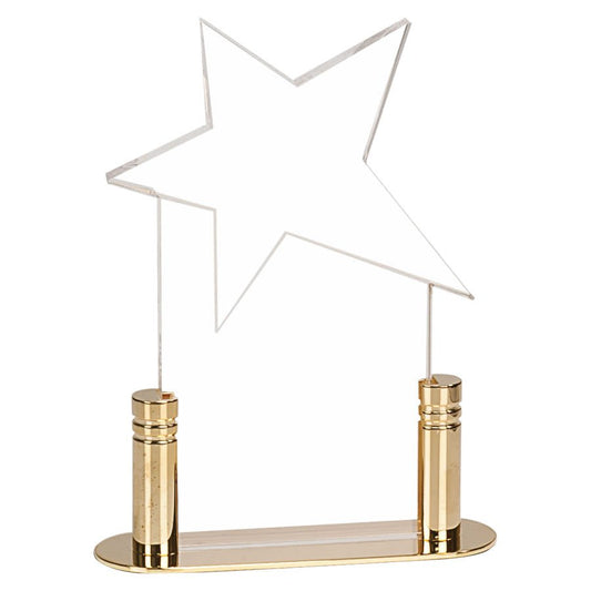 3" x 7" Clear Star Pop-In Acrylic (Base not included)