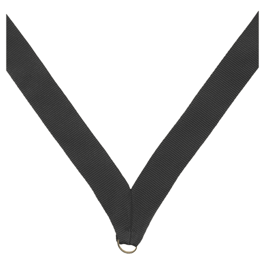 7/8" Black Neck Ribbon without Snap Clip