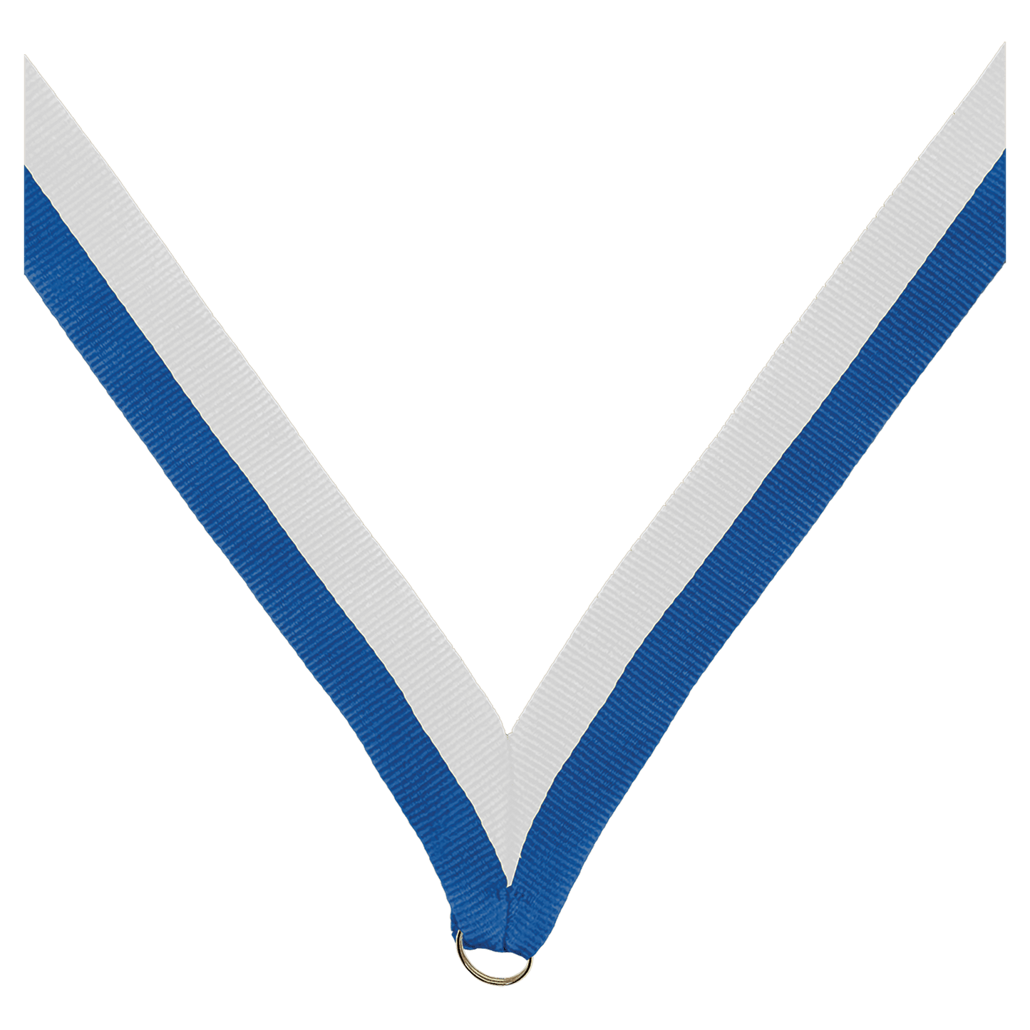 7/8" Blue/White Neck Ribbon without Snap Clip