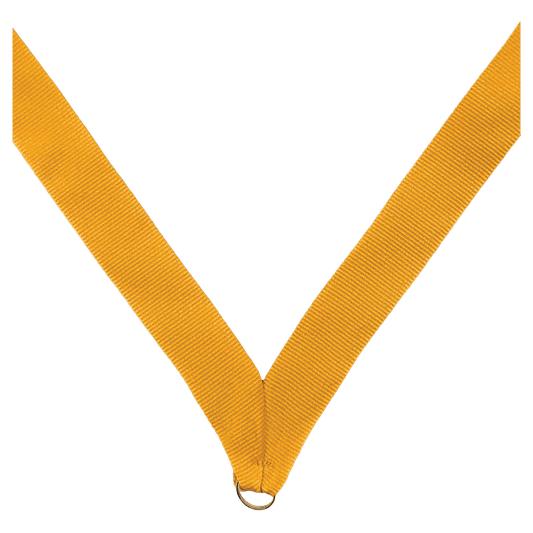 7/8" Gold Neck Ribbon without Snap Clip