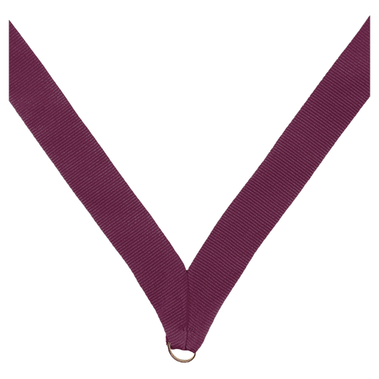 7/8" Maroon Neck Ribbon without Snap Clip